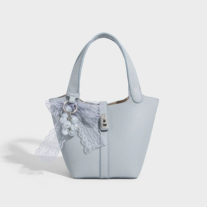 Beaira High end lychee patterned hand-held vegetable basket bag for women's summer new fashion versatile single shoulder crossbody small bag