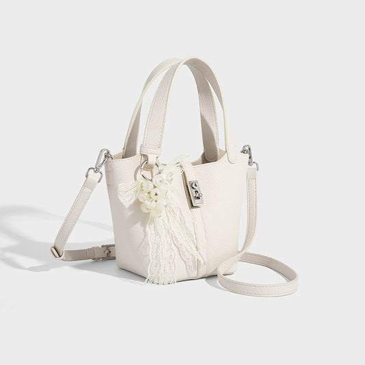 Beaira High end lychee patterned hand-held vegetable basket bag for women's summer new fashion versatile single shoulder crossbody small bag