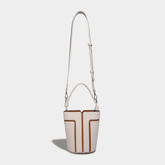 Beaira High quality new bucket bag with contrasting color design for commuting large capacity single shoulder crossbody bag fashionable bucket bag