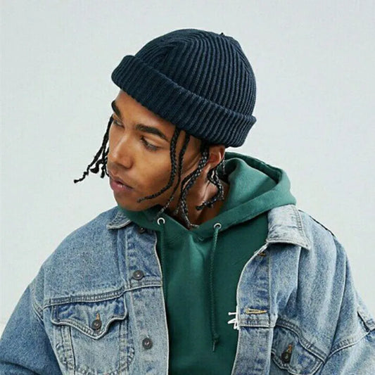 Beaira Hot Sale Daily Fisherman Beanie Hat Unisex Sailor Style Autumn Beanie Ribbed Knitted Hats For Men Women Short Melon Winter Hat