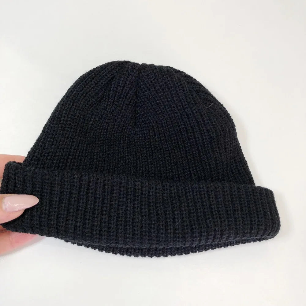 Beaira Hot Sale Daily Fisherman Beanie Hat Unisex Sailor Style Autumn Beanie Ribbed Knitted Hats For Men Women Short Melon Winter Hat