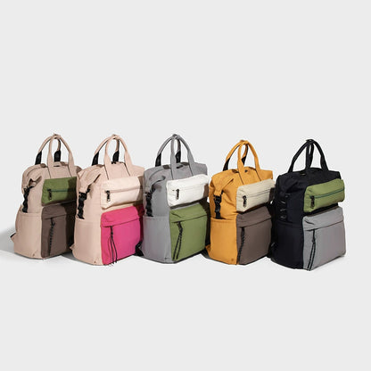 Beaira New fashion trend contrasting color backpack with multiple pockets lightweight outdoor fashion travel backpack for men and women