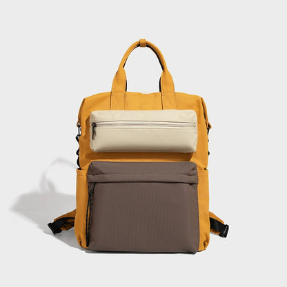 Beaira New fashion trend contrasting color backpack with multiple pockets lightweight outdoor fashion travel backpack for men and women