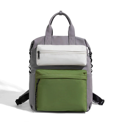 Beaira New fashion trend contrasting color backpack with multiple pockets lightweight outdoor fashion travel backpack for men and women
