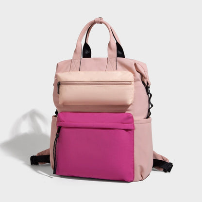 Beaira New fashion trend contrasting color backpack with multiple pockets lightweight outdoor fashion travel backpack for men and women