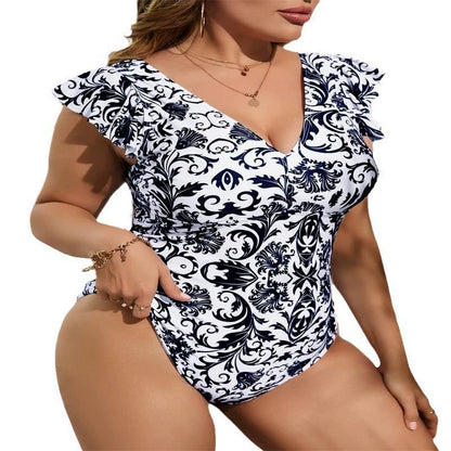 Beaira New plus size swimsuit one-piece sexy European and American swimsuit swimsuit women's