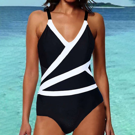 Beaira New swimsuit for women fashionable and sexy splicing split bikini swimsuit floral element matching swimsuit for women