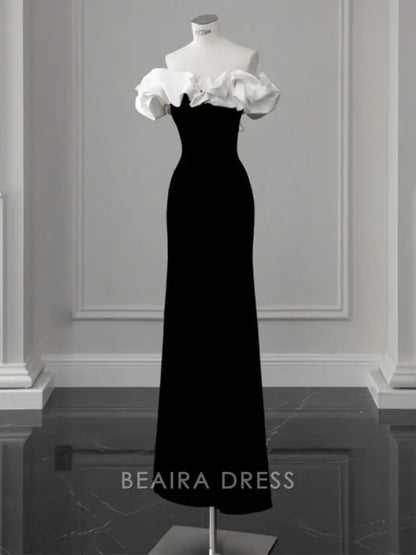 Beaira Simple New Style Cloud Shoulder Mermaid Long Prom Dresses hot sale for women