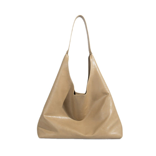 Beaira Simple fashion handbag bag women's new foreign style versatile solid color shoulder bag high-end large-capacity tote bag