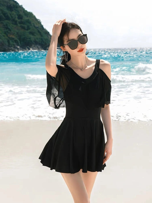 Beaira Swimsuit for women conservative and covering the belly to show off thinness sexy swimsuit ins plus size hot spring skirt style suspender swimsuit