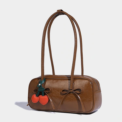 Beaira Unique autumn and winter bow design fashionable armpit bag simple baguette bag large capacity commuting versatile shoulder bag