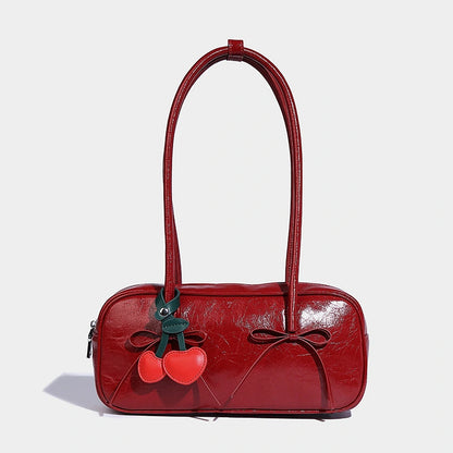 Beaira Unique autumn and winter bow design fashionable armpit bag simple baguette bag large capacity commuting versatile shoulder bag