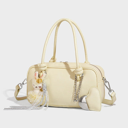 Beaira Uniquely designed bowling bag women's new fashionable retro handbag single shoulder crossbody Boston bag