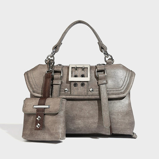 Beaira Winter American retro style handbag niche fashion single shoulder bag new commuting versatile backpack
