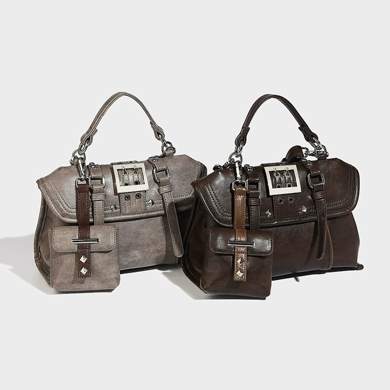 Beaira Winter American retro style handbag niche fashion single shoulder bag new commuting versatile backpack