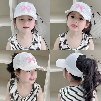 Beaira Fashion High Ponytail Kids Boy Girl Sun Hats Quick Drying Baseball Caps Adjustable Travel Caps Children Peaked Hats With Hole