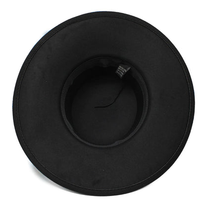 Beaira French Style 10cm Wide Brim Derby Top Hat Socialite Wind Hepburn Wind Wool Felt Fedoras Hat Elegant Wedding Dress Hat