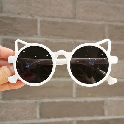 Beaira Girls Boys Cute Animal Cartoon Ears Sunglasses Outdoor Sun Protection Children Lovely Vintage Sunglasses Protection Classic Kids