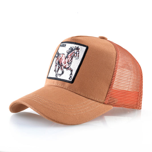 Beaira New Fashion Baseball Caps Men Women Snapback Mesh Baseball hats With Horse Embroidery Patch Trucker Casquette Summer Visor Caps