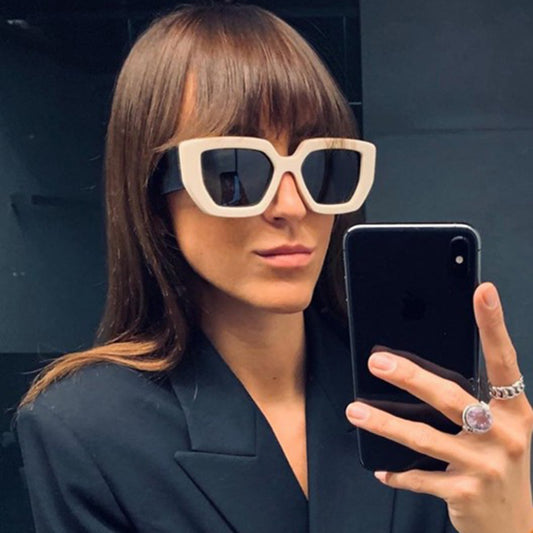 Beaira Vintage Fashion Square Sunglasses Women Men Famous Luxury Brand Designer Big Frame Computer Sun Glasses For Female UV400