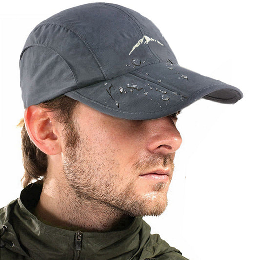 Beaira Waterproof Outdoor Sport Baseball Cap Unisex Spring Summer Quick Drying Hat Breathable Cap Foldable Cycling hat Sun Protection