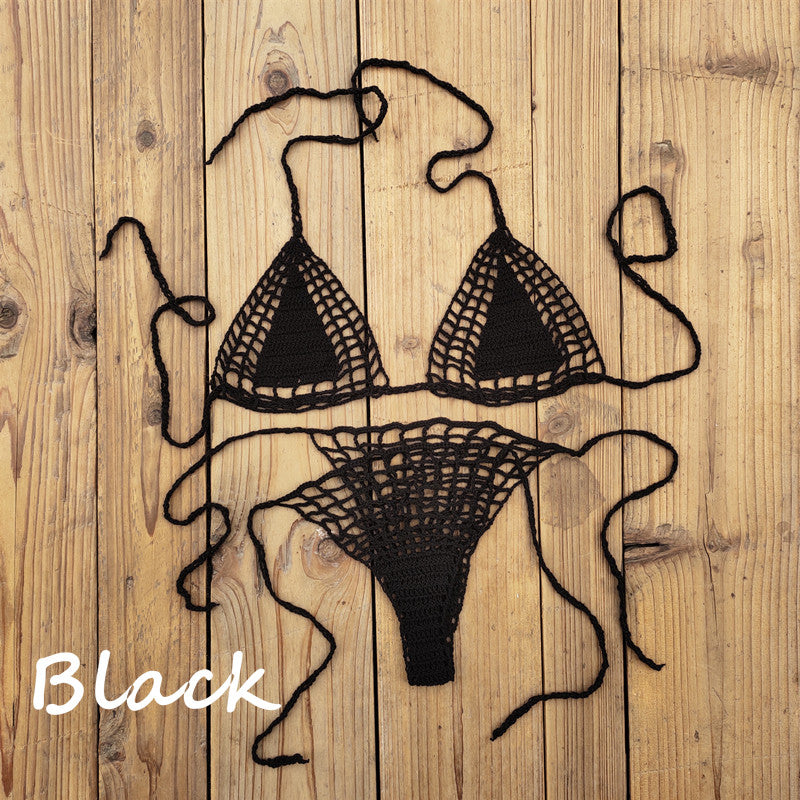 Beaira Handmade Crochet Micro Bikini G Thong String Beach Swimwear Sexy Lingerie Sets