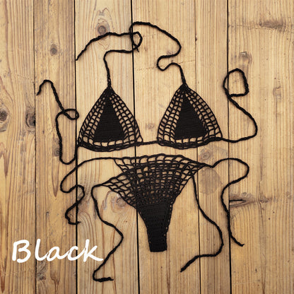 Beaira Handmade Crochet Micro Bikini G Thong String Beach Swimwear Sexy Lingerie Sets