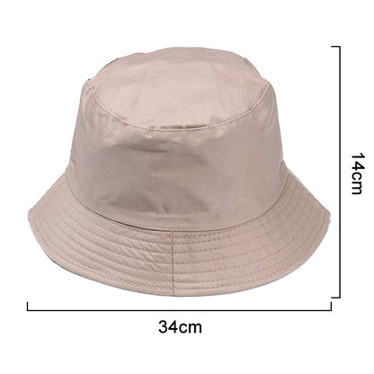 Beaira Cotton Summer Foldable Bucket Hat Unisex Women Outdoor Sunscreen Hat Pure Color Fishing Hunting Cap Men Basin Chapeau Beach Cap