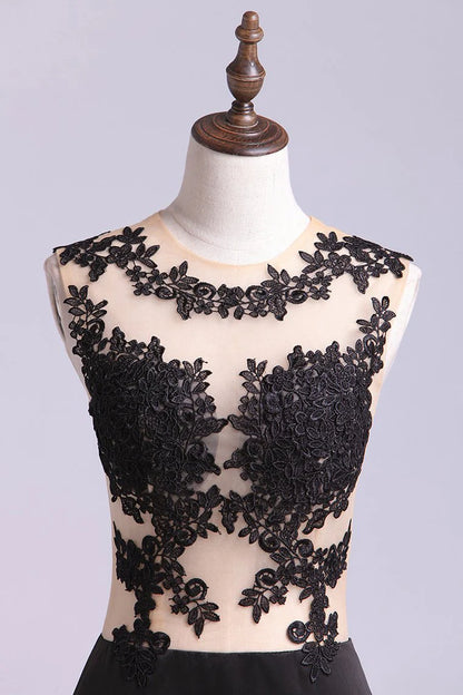 Hot Scoop Mermaid Party Dresses With Applique