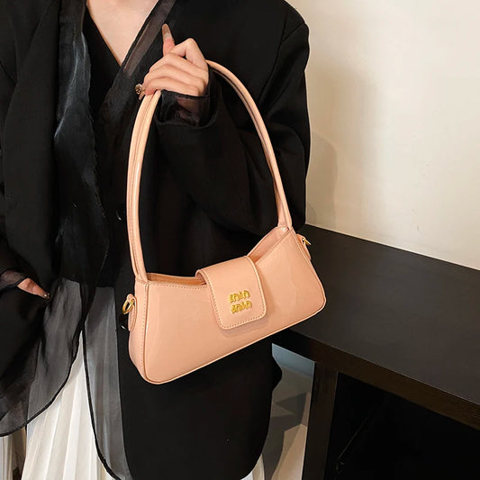 Beaira Light Luxury High-end Patent Leather Ladies Shoulder Bag New PU Leather Women Tote Bag Underarm Handbag Crossbody Purse