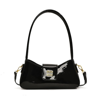 Beaira Light Luxury High-end Patent Leather Ladies Shoulder Bag New PU Leather Women Tote Bag Underarm Handbag Crossbody Purse