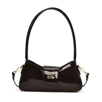 Beaira Light Luxury High-end Patent Leather Ladies Shoulder Bag New PU Leather Women Tote Bag Underarm Handbag Crossbody Purse