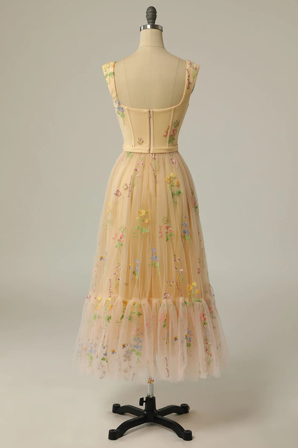Lovely Sweetheart straps Homecoming Dresses A Line Tulle Tea Length