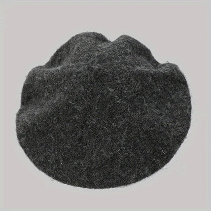 Beaira Men's and women's vintage wool beret model women's fall and winter beret women's round top painter's hat beret