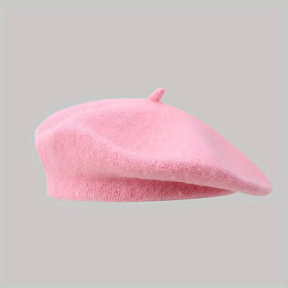 Beaira Men's and women's vintage wool beret model women's fall and winter beret women's round top painter's hat beret