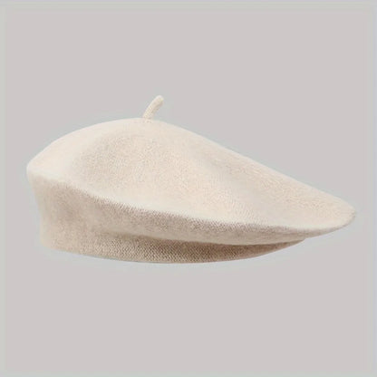 Beaira Men's and women's vintage wool beret model women's fall and winter beret women's round top painter's hat beret
