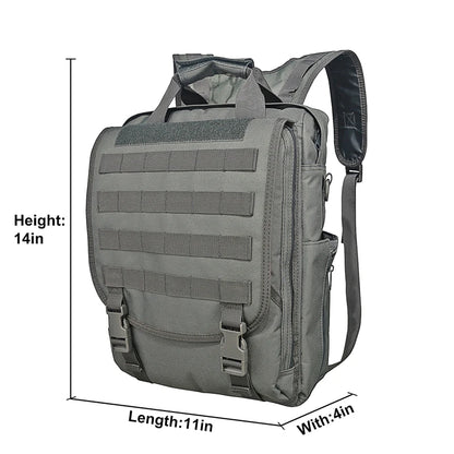 Beaira Molle Laptop Bag Tactical Messenger Bags Computer Backpack Fanny Belt Shouder Camping Outdoor Sports Bag