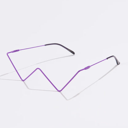Beaira Motorcycle DrivingNew Fashion Crystal Sunglasses Frames For Women Small Diamond Eyeglasses Line Alloy Frame Goggles Unisex