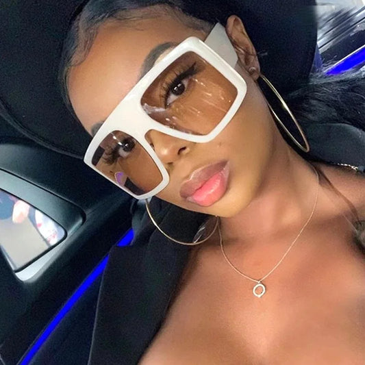 Beaira Motorcycle Oversized Punk Square Sunglasses Women Y2K Unique Men Trendy Sports Sun Glasses Luxury Brand Goggles Unisex UV400