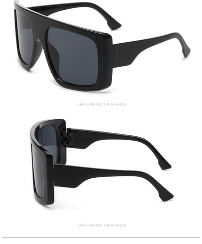 Beaira Motorcycle Oversized Punk Square Sunglasses Women Y2K Unique Men Trendy Sports Sun Glasses Luxury Brand Goggles Unisex UV400
