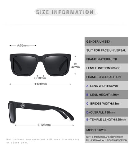 Beaira NEW High quality luxury Heat Wave brand Polarized sunglasses square Conjoined lens Women men sun glasses UV400