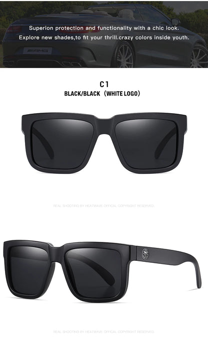 Beaira NEW High quality luxury Heat Wave brand Polarized sunglasses square Conjoined lens Women men sun glasses UV400
