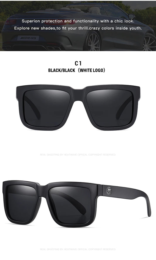 Beaira NEW High quality luxury Heat Wave brand Polarized sunglasses square Conjoined lens Women men sun glasses UV400
