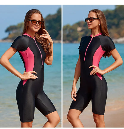 Beaira New European and American Cross-Border New Surf Wear Women's Swimwear Swimsuit Large Size Ready-Made One-Piece Swimsuit