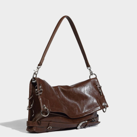 Beaira Millennium Hot Girl Fashion Versatile Trendy Underarm Bag Large Capacity Multi Circular Folding Design Single Shoulder Tote Bag