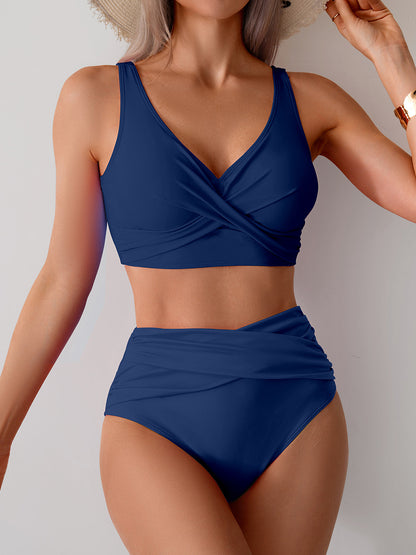 Beaira European and American new bikini women's foreign trade sexy split swimsuit high waist swimsuit set bikini