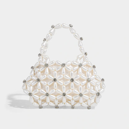 Beaira New personalized hand beaded woven diamond studded shiny and non functional air quality dumpling cloud hand-held crossbody bag