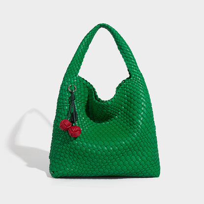 Beaira Commuting large capacity tote bag new casual and fashionable mother and child bag pure hand woven armpit women's bag