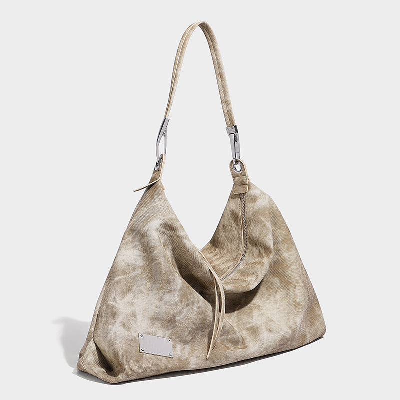 Beaira Niche retro gradient tie dye design single shoulder underarm bag large capacity tote bag casual high aesthetic handbag