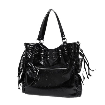 Beaira New niche tote bag willow nail drawstring handbag shoulder bag diagonal cross bag commuting large capacity motorcycle bag